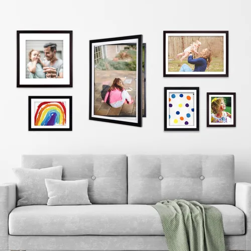 Miniatura 6 de Dynamic Frames Li'l Davinci Armario de arte, almacena hasta 50 piezas de arte de 8.5 x 11 pulgadas, dimensiones exteriores del marco de madera