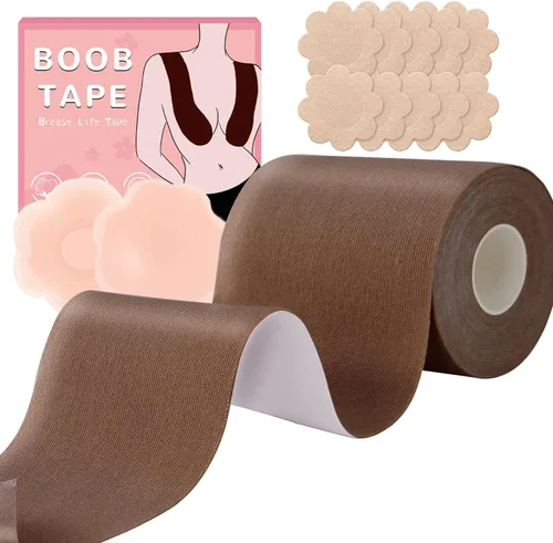 Miniatura 10 de Cinta Bob para levantamiento de senos, Boobytape para levantamiento de senos de tamaño grande, cinta de pecho de 3 pulgadas para rollo de senos