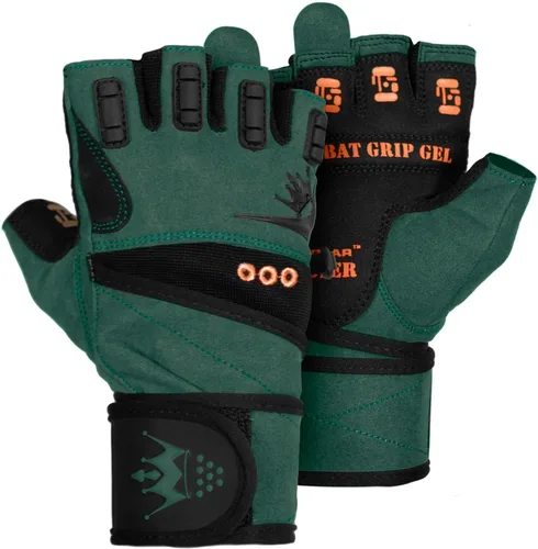 Miniatura 9 de Crown Gear Guantes de levantamiento de pesas para entrenamiento de entrenamiento Crossfit, guantes de fisicoculturismo para hombres o mujeres, lo