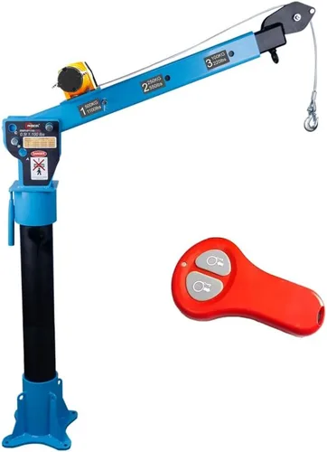 Miniatura 8 de Pismire 0.5T Nueva grúa plegable montada en camión de cama Diseño de extracción rápida Elevador de elevación con cabrestante eléctrico 3500 lb 12V