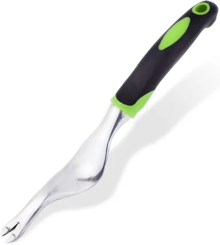 Miniatura 8 de Paleta de jardín y pala ancha de mano puntiaguda con mango ergonómico antideslizante de goma suave para plantar, trasplantar, deshierbar, mover
