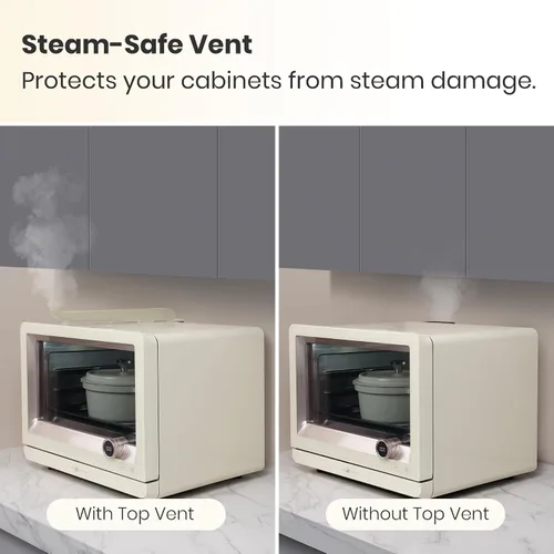 Miniatura 7 de VAL CUCINA Horno de Convección al Vapor 7 en 1 de Encimera con Freidora de Aire, Hornear, Sous Vide, Fermentar, Recetas Integradas