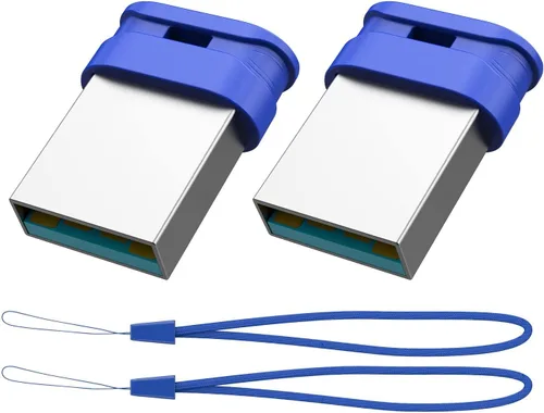 Miniatura 14 de K&ZZ 10 unidades de unidad flash mini de 16 GB 16 GB unidades flash USB pequeñas con cordón 16G unidad flash USB de bajo perfil unidad flash giga