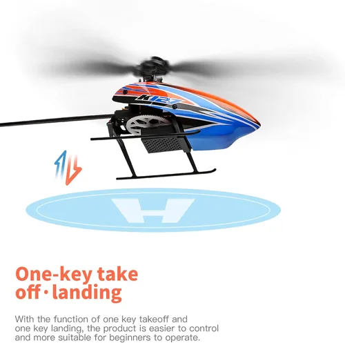 Miniatura 6 de GoolRC Helicóptero RC, helicóptero de control remoto WLtoys XK K127, avión RC de 4 canales con giroscopio de 6 ejes, retención de altitud, despegue