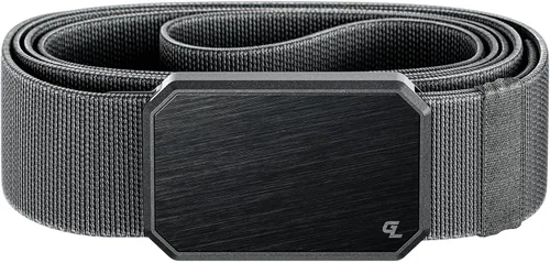 Miniatura 22 de Groove Life - Cinturón de nailon elástico para hombre con hebilla magnética de aluminio