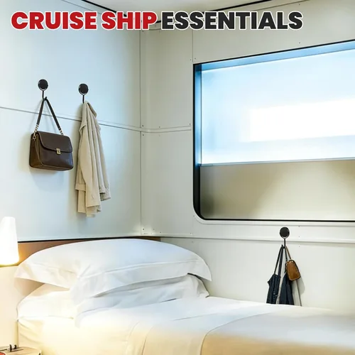 Miniatura 5 de Buelkmag Ganchos magnéticos de 30 libras 2026, esenciales para cruceros, gancho magnético resistente para cabinas de cruceros, imanes giratorios