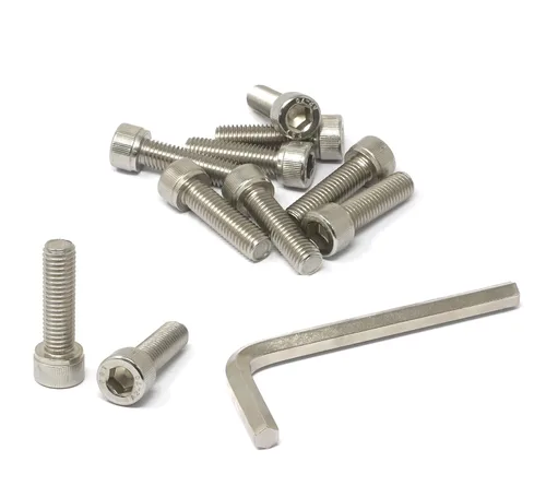 Miniatura 183 de iexcell 25 piezas M4 x 60/65/70/75/3.150 in paso de rosca 0.028 in acero inoxidable 304 cabeza hexagonal Tornillos Tornillos surtido Kit