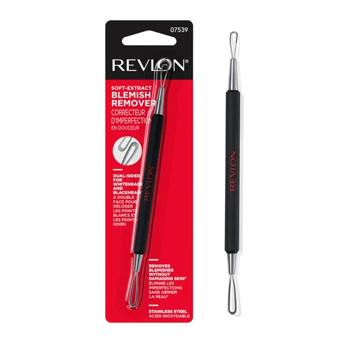 Revlon Removedor de manchas suave al tacto, extractor de poros para puntos negros, puntos blancos y comedones, herramienta para reventar espinillas,