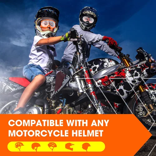 Miniatura 7 de MAMBAOUT Gafas de motocross para niños, gafas de carreras de motocicleta y todoterreno para niños y niñas