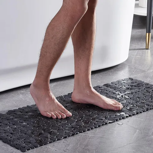 Miniatura 7 de Webos Alfombrilla de Ducha Antideslizante: Alfombrilla Extra Grande de Guijarros para Bañera para Familias, Tapete Antideslizante para Ducha