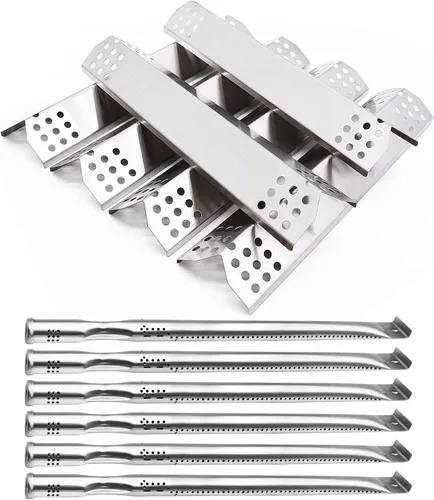 Miniatura 10 de Piezas de repuesto para Nexgrill 720-0925P 720-0925 720-0882A 720-0896 720-0896B 720-0896E, paquete de 4 tubos de quemador y domadores de llama