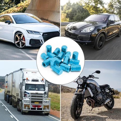 Miniatura 7 de Fekey&JF 16 PIEZAS Tapas de Vástago de Válvula de Neumático de Auto, Cubiertas de Vástago de Válvula de Neumático de Rueda de Auto Impermeables