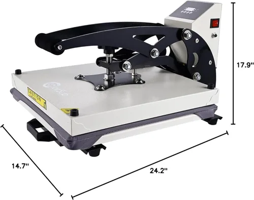 Miniatura 8 de ColorSub Prensa térmica de 15 x 15 pulgadas, máquina de prensa térmica de calidad industrial con cajón deslizante, máquina de prensa de calor