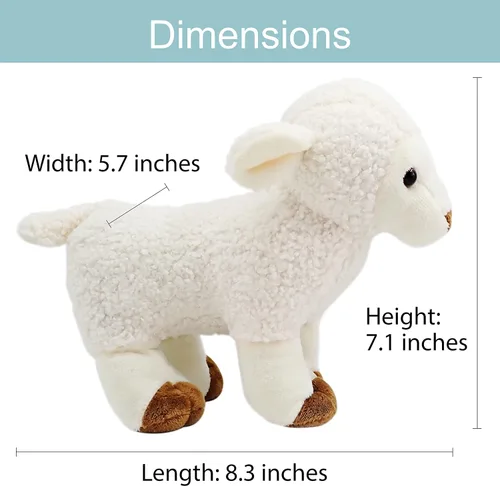 Miniatura 4 de My Little Lamb - Cordero cantante con Biblia de audio, historias y canciones (3+), animal de peluche musical para bebé, juguete cristiano para niños