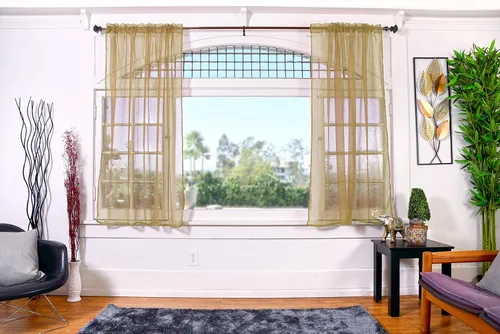 Miniatura 25 de All American Collection - cortinas Doli transparentes, 2 unidades Blanco