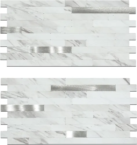 Miniatura 9 de 10 Piezas de Azulejos de Mosaico de PVC para Despegar y Pegar, para Salpicaduras de Cocina, Etc