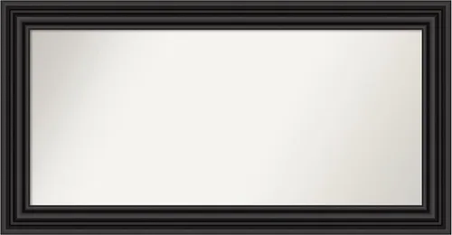 Miniatura 519 de Amanti Art Espejo personalizado, espejo de baño negro puente, espejo de pared o espejo de tocador de baño sobre el fregadero (26 x 26 pulgadas)