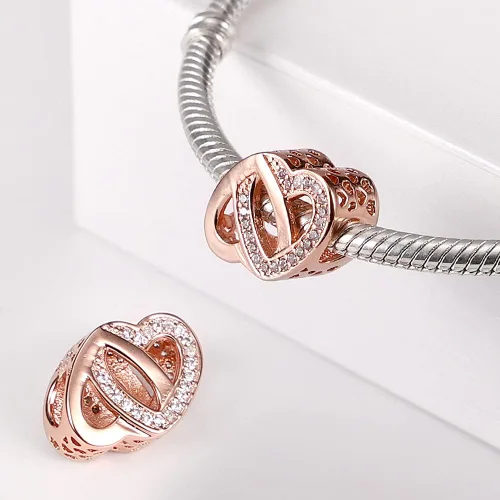 Miniatura 2 de Dije de cielo estrellado natural que se adapta a pulseras de plata de ley 925 con circonitas cúbicas para mujer, pulsera y collar, joyería