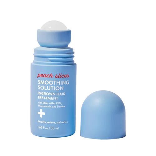 Peach Slices - Solución Suavizante Tratamiento para Vellos Encarnados (1.69 oz) - Suaviza, Alivia, Ablanda la Piel - Rodillo 360 - BHA, AHA, PHA,