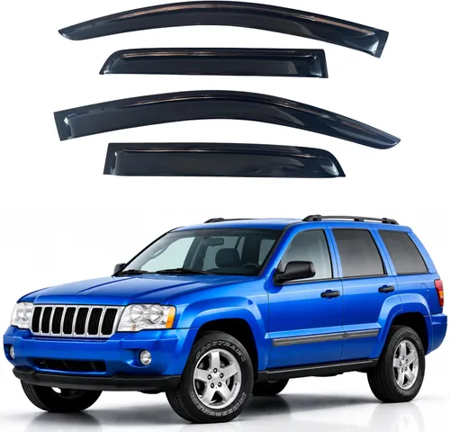 Miniatura 20 de IG - Visera para ventana para Ford Bronco y F150-F350 1980-1996, deflector lateral tipo cinta adhesiva, resistente, contra lluvia y viento