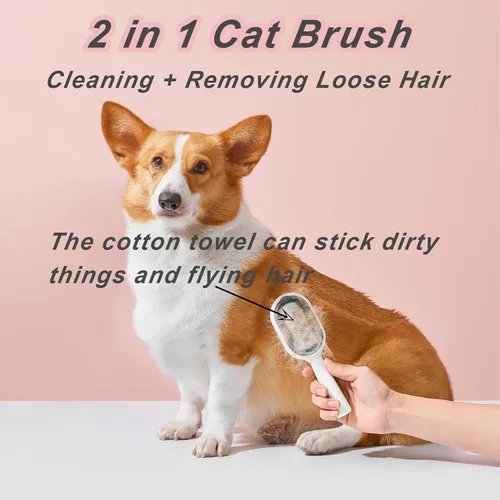 Miniatura 2 de Cepillo de agua para gatos y perros, cepillo de baño 4 en 1, cepillo de limpieza 2 en 1, peine húmedo para gatos, peine para eliminar el pelo