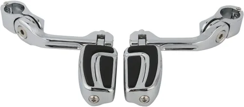 Miniatura 25 de TCMT Estribo corto de montaje en ángulo para carretera de 1 1/4 pulgadas para Harley Touring Road King Street Glide Road Glide Electra Glide Softail