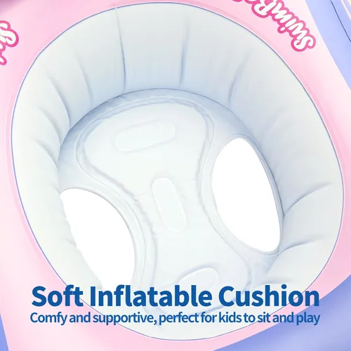 Miniatura 4 de Swimbobo - Flotador de piscina para niños pequeños con asiento, barco, inflable, avión, piratas, tiburones, coche para niños, juguetes al aire libre