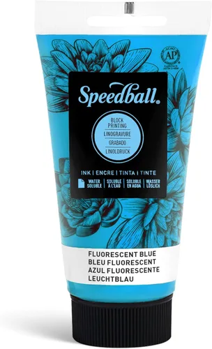 Miniatura 14 de Speedball Tinta de impresión en bloque soluble en agua 3815 – Color intenso con acabado satinado AP no tóxico 8 onzas líquidas, peltre