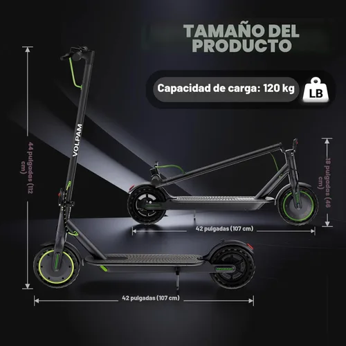 Miniatura 8 de Scooter eléctrico para adultos con neumático sólido de 8.5"/10", motor potente de 350 W/500 W y velocidad máxima de 19/22 MPH, alcance de 16/23 Gris