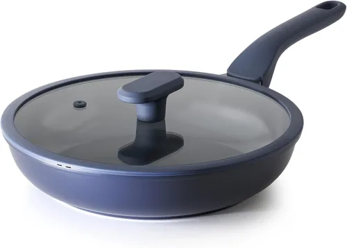 Miniatura 15 de PRICUSIS Sartén Antiadherente con Tapa, Sartén Saludable, Sartén para Huevos Antiadherente, Sartén para Tortillas, Sartén de Chef, Libre de PFOA