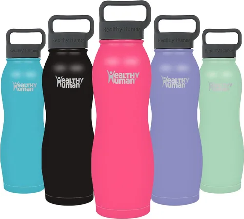 Miniatura 22 de Healthy Human Botella de Agua de Acero Inoxidable Termo de Agua con Doble Pared y Aislamiento al Vacío para Adultos Botellas de Viaje Ecológicas