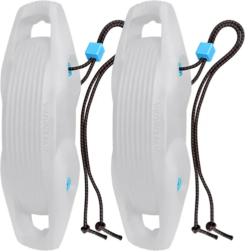 Miniatura 9 de AWEMUFA Defensas de Barco Fáciles de Instalar Parachoques para Atraque Defensa Ideal para Pontón, Lobina, Moto Acuática y Barcos de Pesca Gris