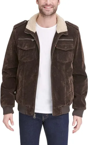 Miniatura 3 de Levi's Men's Faux Leather Aviator Bomber Jacket (Regular & Big & Tall Sizes)
