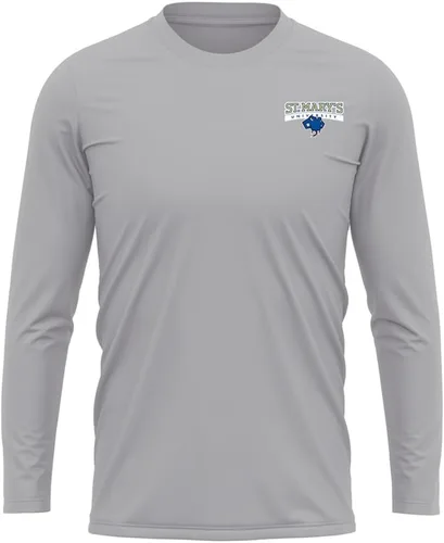 Miniatura 26 de Camisa deportiva de manga larga oficial de la NCAA Collegiate para hombre, con logotipo en el pecho izquierdo, colección Athletic Heather
