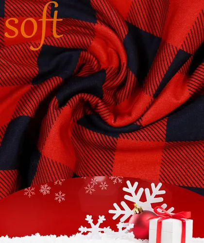 Miniatura 4 de Boboking Pijamas de Navidad para parejas, ropa de dormir suave de 2 piezas para mujeres y hombres