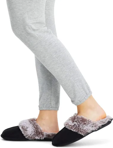 Miniatura 9 de Jessica Simpson - Pantuflas cómodas de piel sintética para mujer con suela antideslizante y espuma viscoelástica