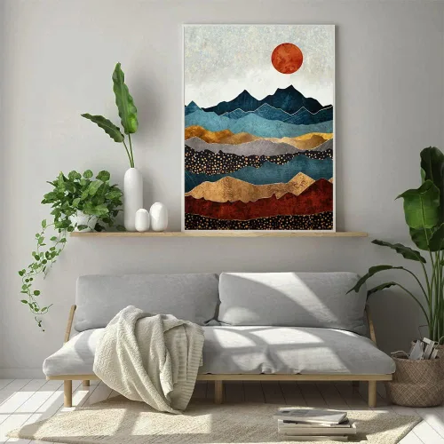 Miniatura 4 de XWJJ Kit de pintura de diamantes de montaña, kit de arte de diamantes para adultos, taladro redondo completo (16 x 20 pulgadas), pintura de paisaje
