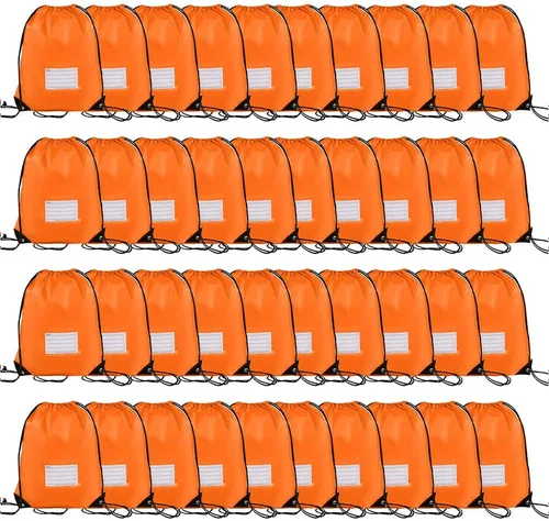 Miniatura 54 de CODOBON Paquete de 20 bolsas con cordón, mochila de cuerda de dibujo a granel, bolsa de bricolaje para gimnasio, deportes, bolsa para mujeres