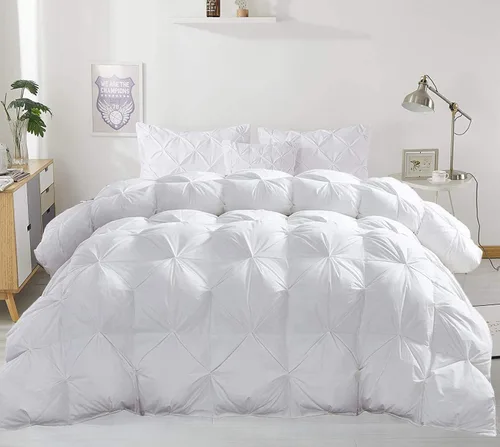 Miniatura 22 de Juego de ropa de cama plisada de 3 piezas de 100% algodón (edredón + 2 fundas de almohada), tamaño individual