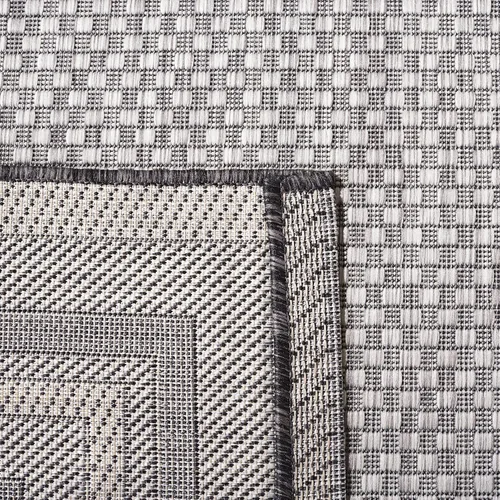 Miniatura 51 de SAFAVIEH Alfombra lavable al aire libre Courtyard Collection – 4' x 5'7", beige oscuro y beige, no desprende pelusa y fácil de limpiar, ideal