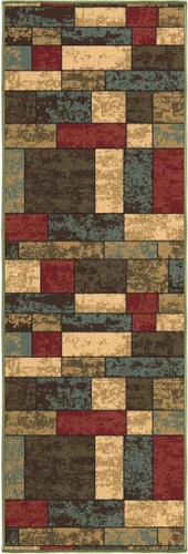 Miniatura 6 de Ottomanson Alfombra de pasillo de 20 x 53 pulgadas, antideslizante, fácil de limpiar, alfombra de lavandería, duradera y apta para mascotas