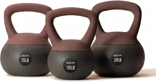 Miniatura 11 de WeGym Mancuernas suaves con base resistente a impactos acolchada y mango antideslizante de agarre ancho para entrenamientos en casa, levantamiento