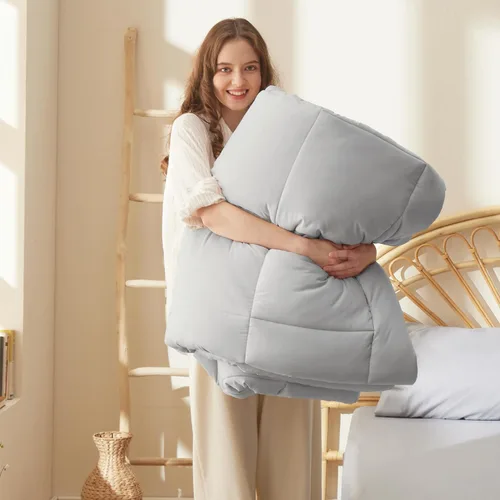 Miniatura 101 de Bedsure Relleno de edredón – Edredones acolchados tamaño individual XL, edredón para todas las estaciones, suave manta de ropa de cama alternativa