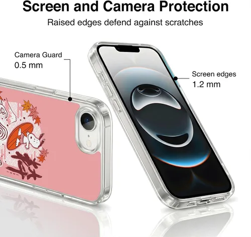 Miniatura 349 de Carcasa de gel para iPhone 7 Plus/iPhone 8 Plus, diseño de Snoopy Oriental de Peanuts, Badges
