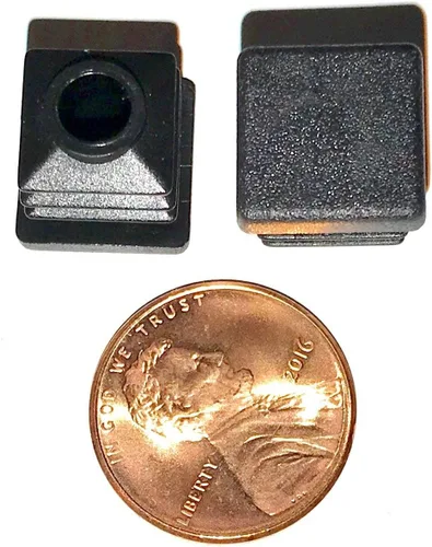 Paquete de 10: (0.5 pulgadas (1/2 pulgadas), calibre 14-20, tapón cuadrado de plástico negro, tapa de extremo de tubo, insertos deslizantes para