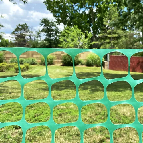 Miniatura 9 de Ashman - Valla de malla de plástico, red de barrera de construcción, verde, 4 x 100 pies, 1 rollo, valla de jardín, envoltura de vallas, sobre