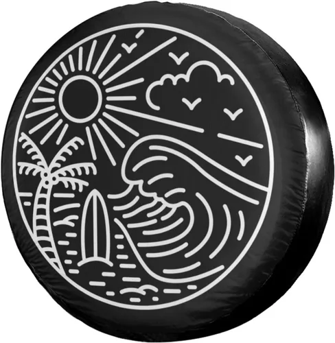 Miniatura 8 de Funda de neumático de repuesto con versículo bíblico cristiano religioso con palabras de Jesús con cruz, a prueba de polvo, para remolque, RV, SUV