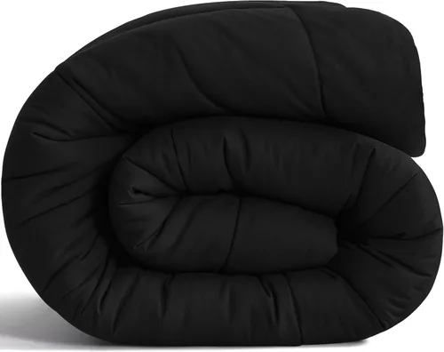 Miniatura 12 de NTBAY Edredón tamaño King, relleno de edredón alternativo al plumón, ropa de cama acolchada para todas las estaciones con pestañas en las esquinas