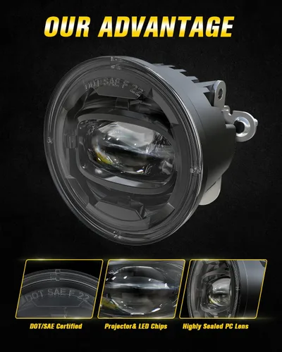 Miniatura 3 de Ensamble de luces antiniebla LED Reemplazo Compatible con 2001-2006 Chevy Tahoe Z71 y Suburban Z71 1500, 1994-2003 Pontiac Grand Prix, 2000-2005