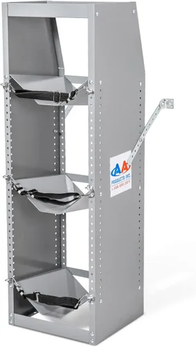 AA Products Inc. TR-3-46 Estante de tanque de refrigerante de acero con estante superior para camioneta de carga, 46 pulgadas de alto x 14.7